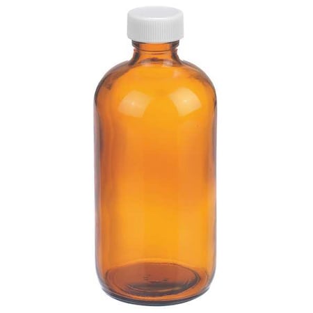 Wheaton Boston Round Bottle, 8 oz, PK108 W216862