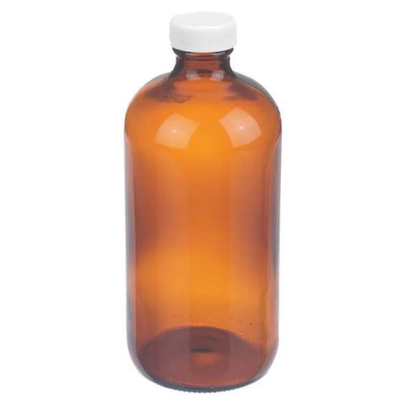 Wheaton Boston Round Bottle, 16 oz, PK60 W216863
