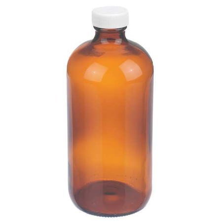 Wheaton Boston Round Bottle, 16 oz, PK12 W216846