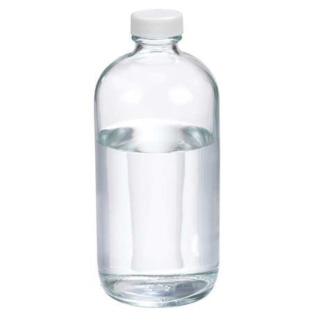 Wheaton Boston Round Bottle, 16 oz, PK12 W216804