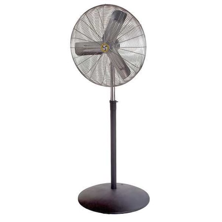 Airmaster Fan Light Duty Industrial Fan, Pedestal Mount, 24 in Blade Dia, 115V, 2,460/3,460/4,400 cfm 71584
