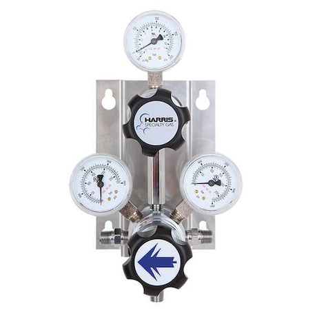 Harris Gas Switchover System, Industrial Air, 0.965"-14 Inlet, 1/4 in Outlet, 0 to 125 psi KH2005