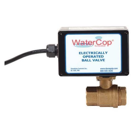Watercop 3/4" FNPT Brass Electronic Ball Valve 2-Way EHW24AJP01