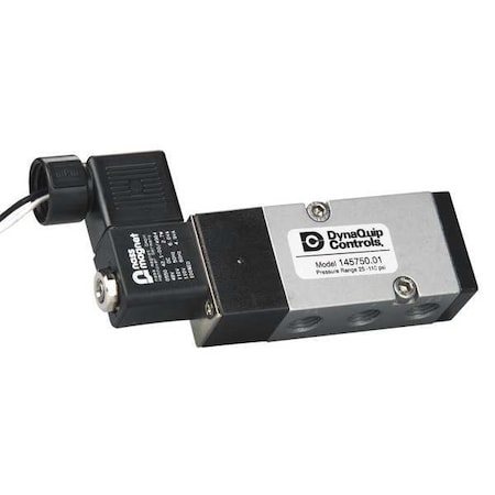Dynaquip Controls Solenoid Air Control Valve, 1/4 In, 12VDC 145750.04