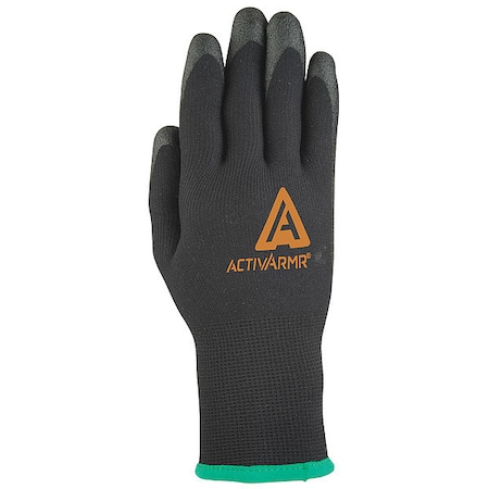 Ansell Cold Protection Coated Gloves, PVC Palm, Acrylic/Nylon Lining, Black, XL ( 10 ) 97-631