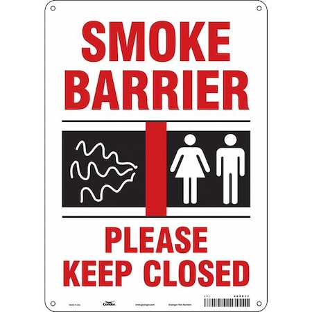 Condor SAFETY SIGN FIRE AND EMERGENCY, 14 in Height, 10 in Width, Aluminum, Vertical Rectangle, English 469D32