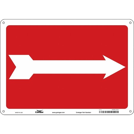 Condor Safety Sign, 14" W, 10" H, 0.032" Thickness 469J25