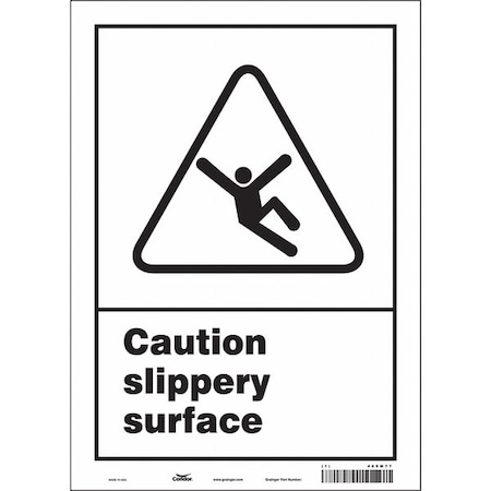 Condor Safety Sign, 14 in Height, 10 in Width, Vinyl, Vertical Rectangle, English, 469M77 469M77