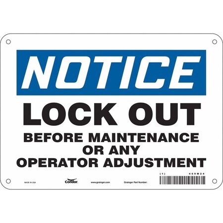 Condor Safety Sign, 7 in Height, 10 in Width, Aluminum, Vertical Rectangle, English, 469M24 469M24