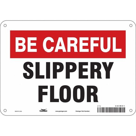 Condor Safety Sign, 7 in Height, 10 in Width, Aluminum, Vertical Rectangle, English, 469M51 469M51