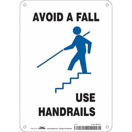 Condor Safety Sign, 10 in Height, 7 in Width, Polyethylene, Horizontal Rectangle, English, 469M59 469M59