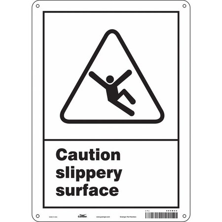 Condor Safety Sign, 14 in Height, 10 in Width, Aluminum, Vertical Rectangle, English, 469M69 469M69