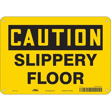 Condor Safety Sign, 7 in Height, 10 in Width, Polyethylene, Vertical Rectangle, English, 469N92 469N92