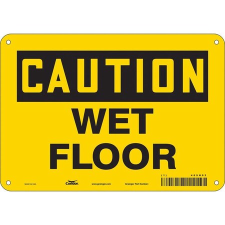 Condor Safety Sign, 7 in Height, 10 in Width, Polyethylene, Vertical Rectangle, English, 469N03 469N03