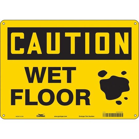 Condor Safety Sign, 10 in Height, 14 in Width, Aluminum, Horizontal Rectangle, English, 469N08 469N08
