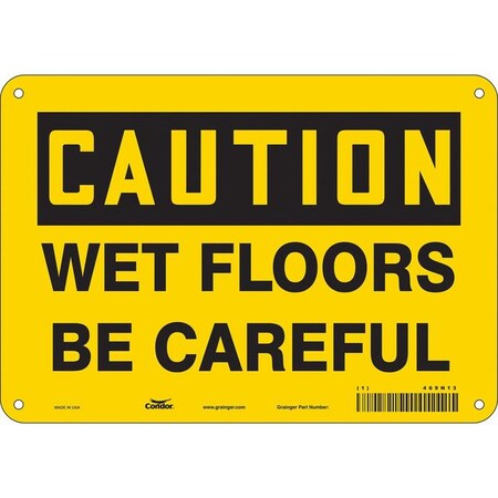 Condor Safety Sign, 7 in Height, 10 in Width, Aluminum, Vertical Rectangle, English, 469N13 469N13