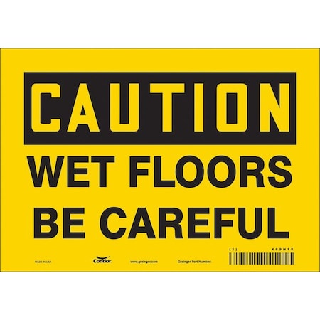 Condor Safety Sign, 7 in Height, 10 in Width, Vinyl, Vertical Rectangle, English, 469N18 469N18
