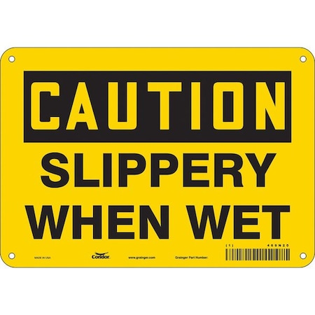 Condor Safety Sign, 7 in Height, 10 in Width, Aluminum, Vertical Rectangle, English, 469N20 469N20