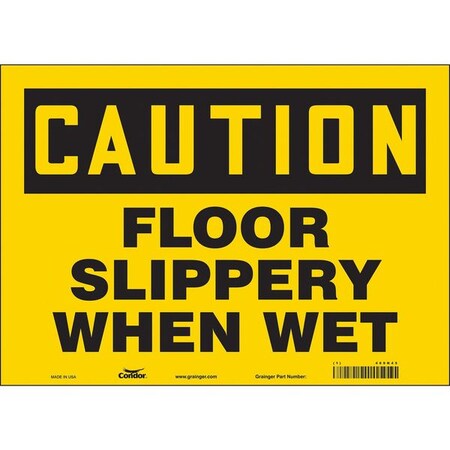 Condor Safety Sign, 10 in Height, 14 in Width, Vinyl, Horizontal Rectangle, English, 469N45 469N45