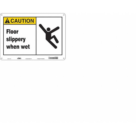 Condor Safety Sign, 10 in Height, 14 in Width, Aluminum, Horizontal Rectangle, English, 469N54 469N54