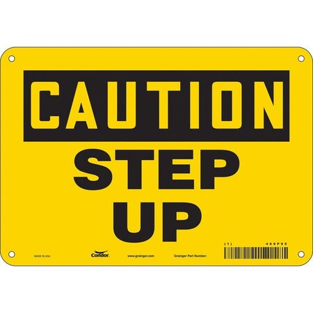 Condor Safety Sign, 7 in Height, 10 in Width, Polyethylene, Vertical Rectangle, English, 469P93 469P93