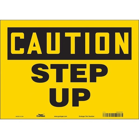 Condor Safety Sign, 10 in Height, 14 in Width, Vinyl, Horizontal Rectangle, English, 469P96 469P96