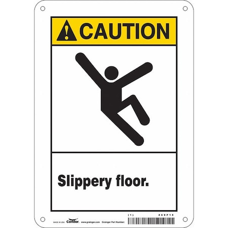 Condor Safety Sign, 10 in Height, 7 in Width, Polyethylene, Horizontal Rectangle, English, 469P18 469P18