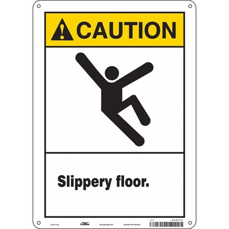 Condor Safety Sign, 14 in Height, 10 in Width, Polyethylene, Vertical Rectangle, English, 469P19 469P19