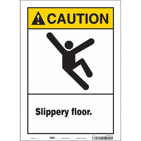Condor Safety Sign, 14 in Height, 10 in Width, Vinyl, Vertical Rectangle, English, 469P21 469P21