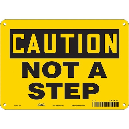 Condor Safety Sign, 7 in Height, 10 in Width, Aluminum, Vertical Rectangle, English, 469R05 469R05