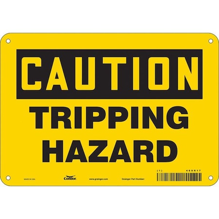 Condor Safety Sign, 7 in Height, 10 in Width, Aluminum, Vertical Rectangle, English, 469R17 469R17
