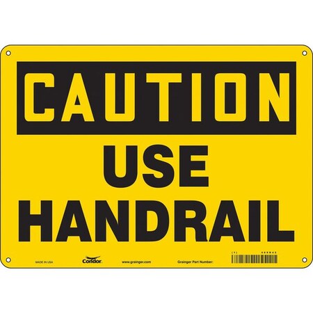 Condor Safety Sign, 10 in Height, 14 in Width, Polyethylene, Horizontal Rectangle, English, 469R42 469R42