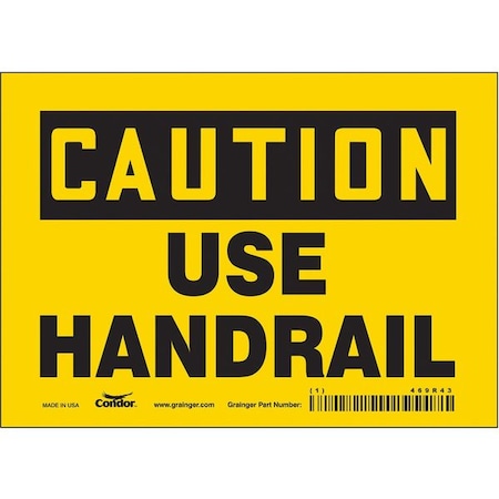 Condor Safety Sign, 5 in Height, 7 in Width, Vinyl, Horizontal ...