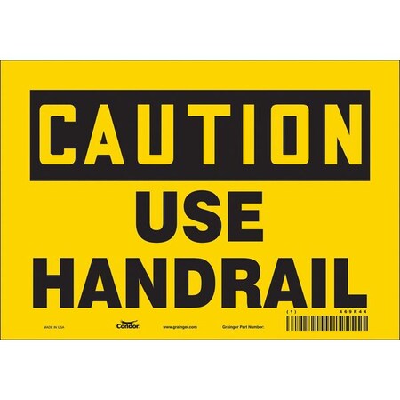 Condor Safety Sign, 7 in Height, 10 in Width, Vinyl, Vertical Rectangle, English, 469R44 469R44