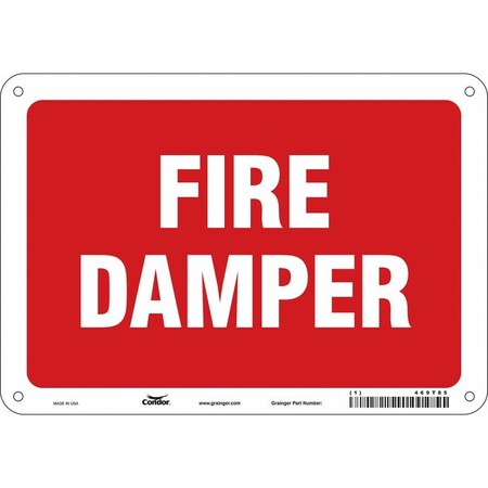 Condor Safety Sign, 7 in Height, 10 in Width, Polyethylene, Vertical Rectangle, English 469T85