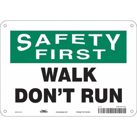 Condor Safety Sign, 7 in Height, 10 in Width, Aluminum, Vertical Rectangle, English, 469T19 469T19