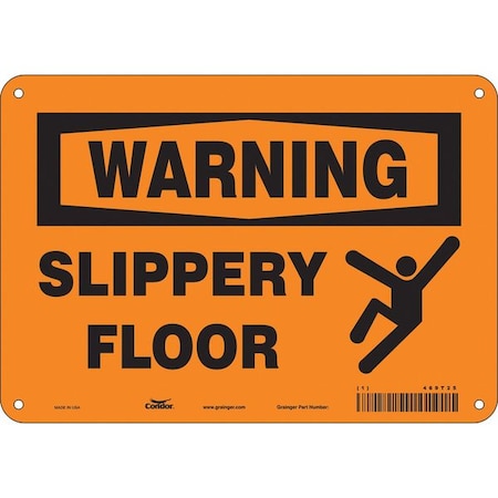 Condor Safety Sign, 7 in Height, 10 in Width, Aluminum, Vertical Rectangle, English, 469T25 469T25