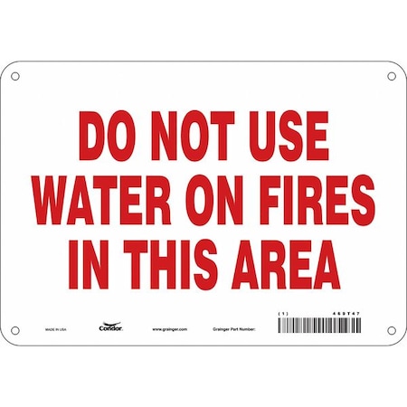 Condor Safety Sign, 10" W, 7" H, 0.032" Thickness 469T47