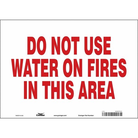Condor Safety Sign, 14" W, 10" H, 0.004" Thickness 469T53