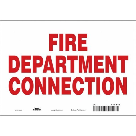 Condor Safety Sign, 10" W, 7" H, 0.004" Thickness 469T60