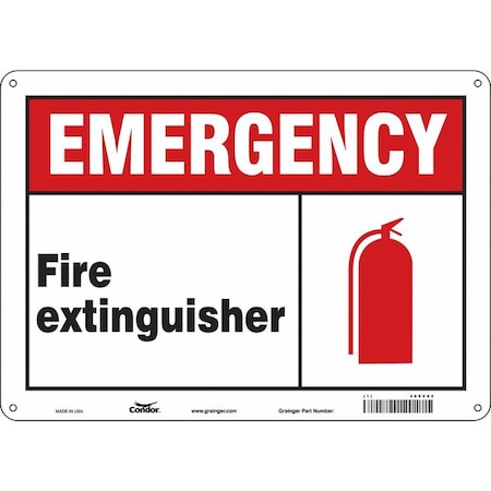 Condor Safety Sign, 14" W, 10" H, 0.070" Thickness 469V82