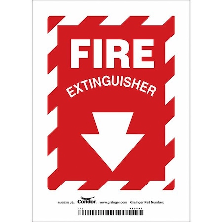 Condor Safety Sign, 5" W, 7" H, 0.004" Thickness 469V92