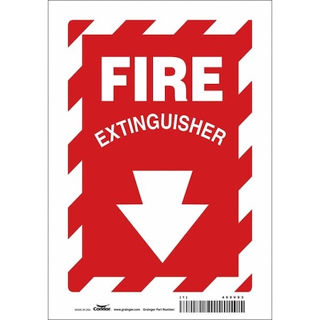 Condor Safety Sign, 7" W, 10" H, 0.004" Thickness 469V93