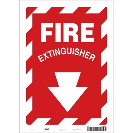 Condor Safety Sign, 10" W, 14" H, 0.004" Thickness 469V94