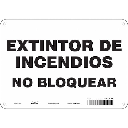 Condor Safety Sign, 10" W, 7" H, 0.032" Thickness 469V06