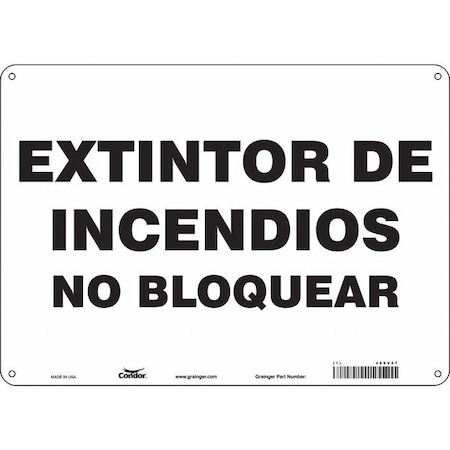 Condor Safety Sign, 14" W, 10" H, 0.032" Thickness 469V07