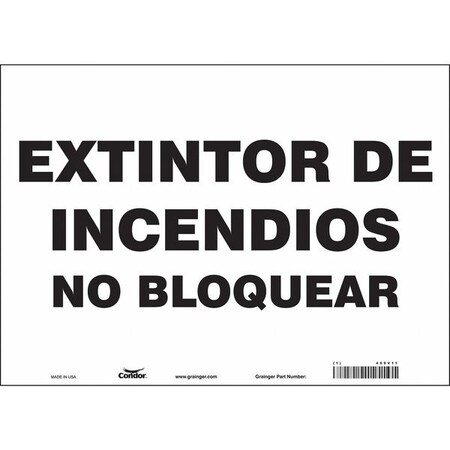 Condor Safety Sign, 14" W, 10" H, 0.004" Thickness 469V11