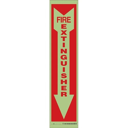 Condor Safety Sign, 18 in Height, 4 in Width, Glow Vinyl, Horizontal Rectangle, English 469V23