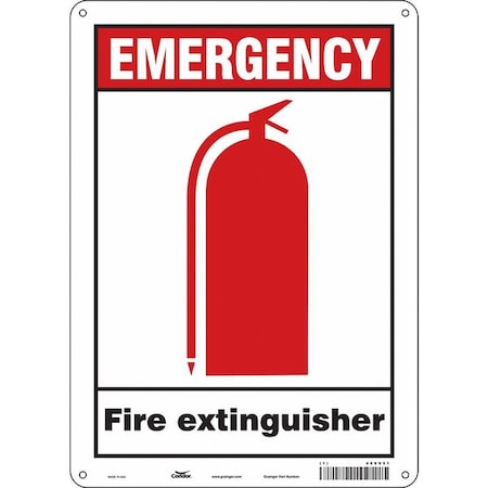 Condor Safety Sign, 10" W, 14" H, 0.032" Thickness 469V51