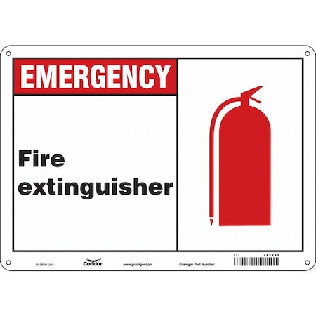 Condor Safety Sign, 14" W, 10" H, 0.070" Thickness 469V69